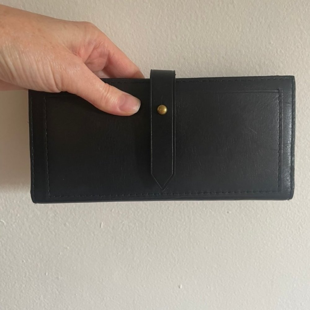 Madewell leather post wallet